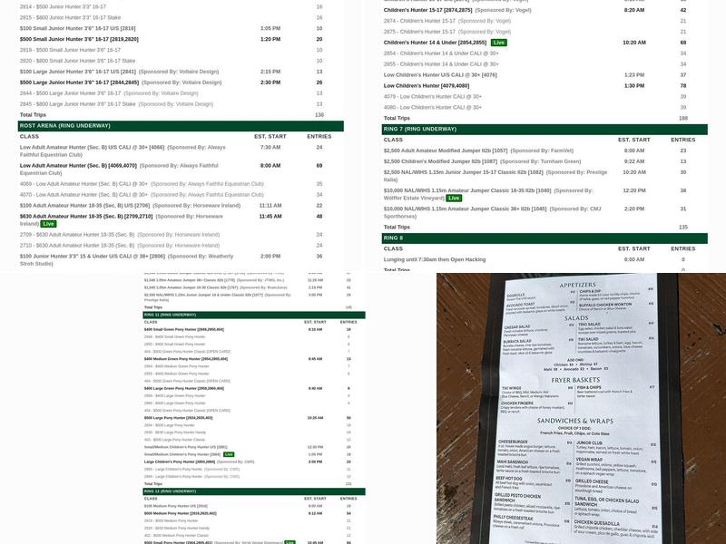 Tiki Hut Menu