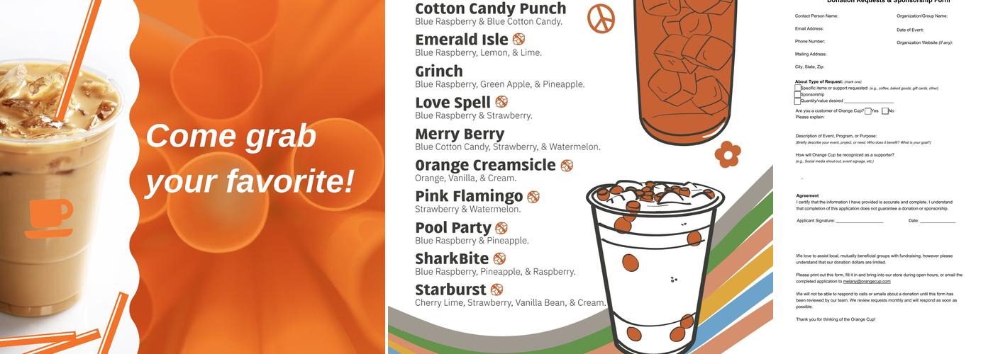 Orange Cup Java Station Menu