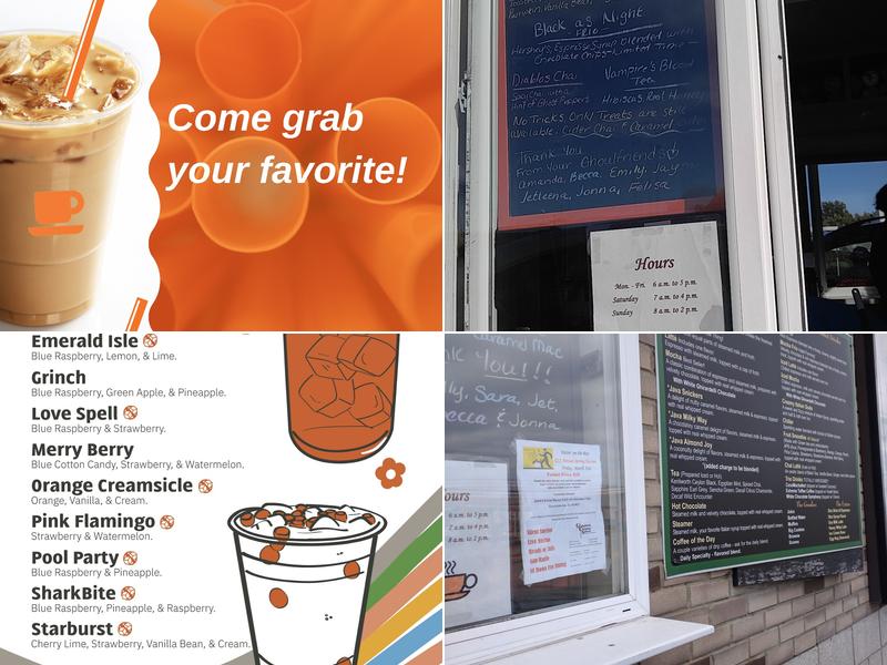 Orange Cup Java Station Menu