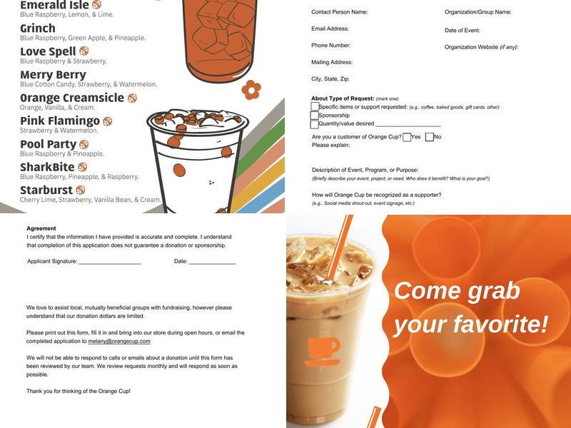 Orange Cup Java Station Menu
