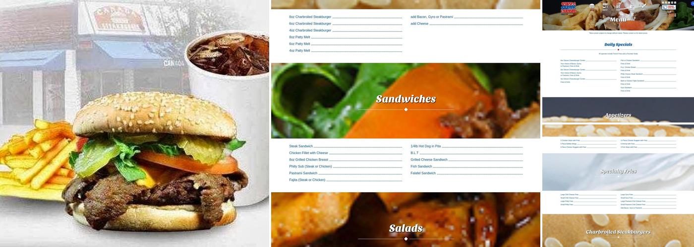 Canada Steak Burger Menu