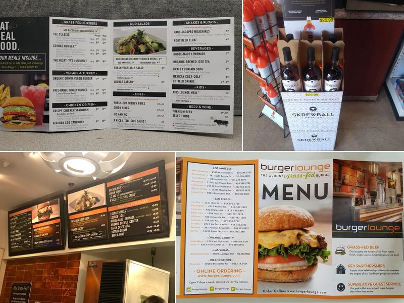 Burger Lounge Menu