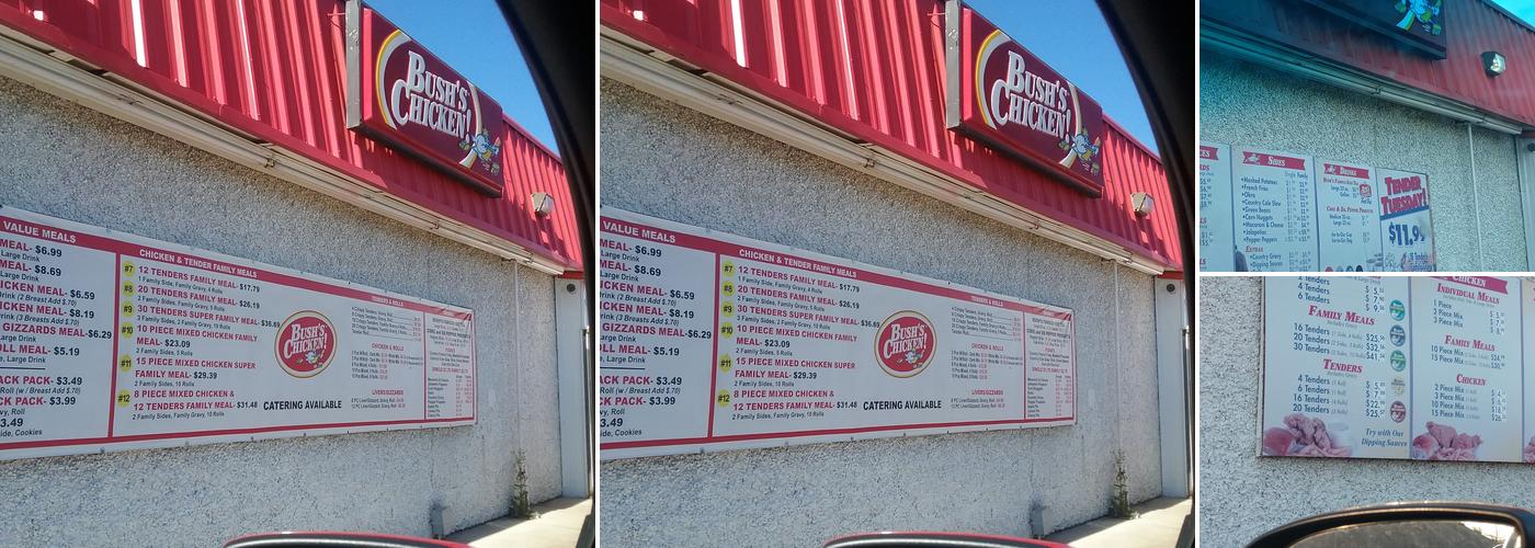 Bush's Chicken Menu
