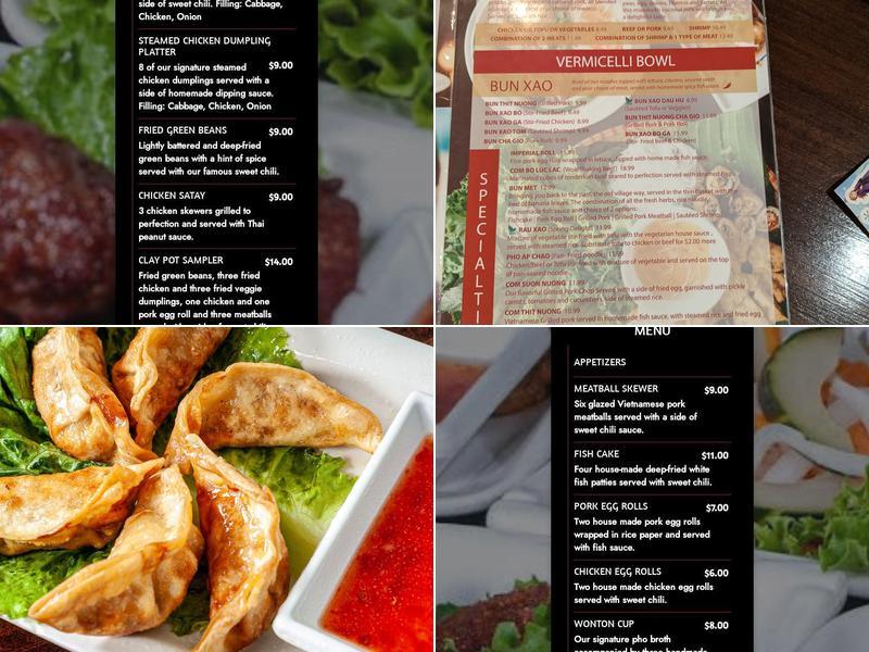 Clay Pot Restaurant Menu