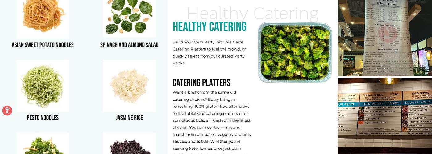 Bolay Fresh Bold Kitchen Menu