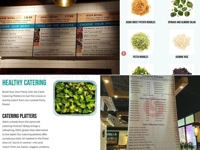 Bolay Fresh Bold Kitchen Menu