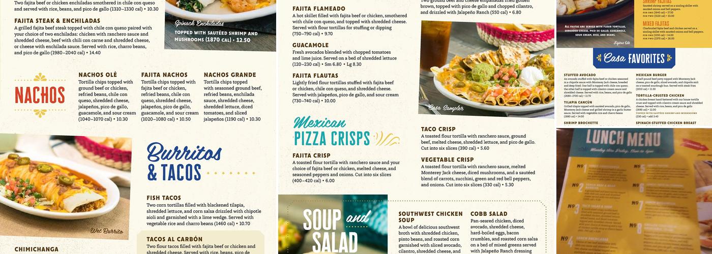 Casa Olé Menu