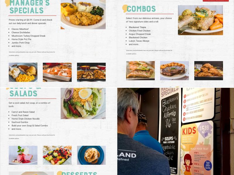 Luby's Menu