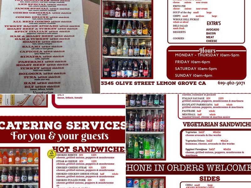 Grove Grinder Menu