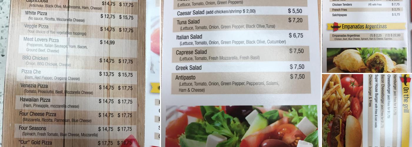 Diamond Pizza & Burger Coffee Menu