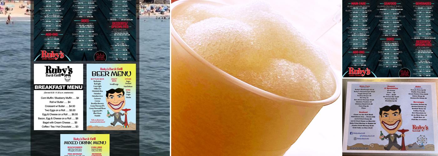 Ruby's Bar & Grill Menu