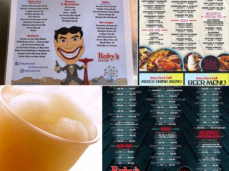 Ruby's Bar & Grill Menu