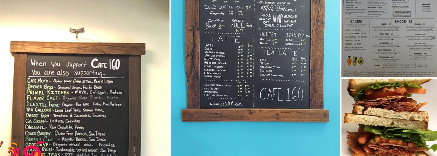 CAFE 160 Menu