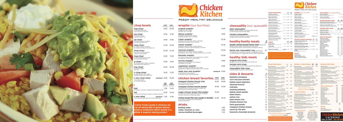 Chicken Kitchen Menu