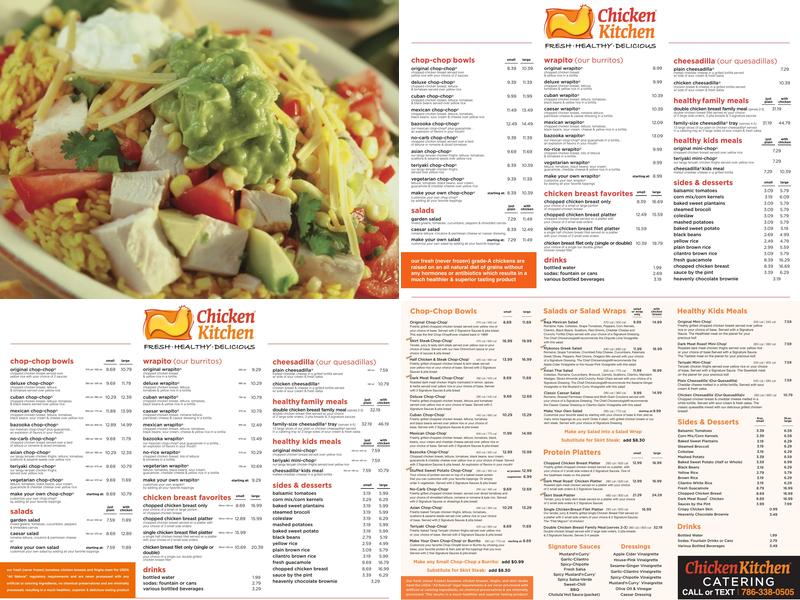 Chicken Kitchen Menu