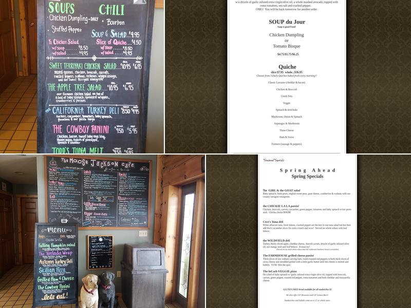 Moose Jackson Cafe Menu