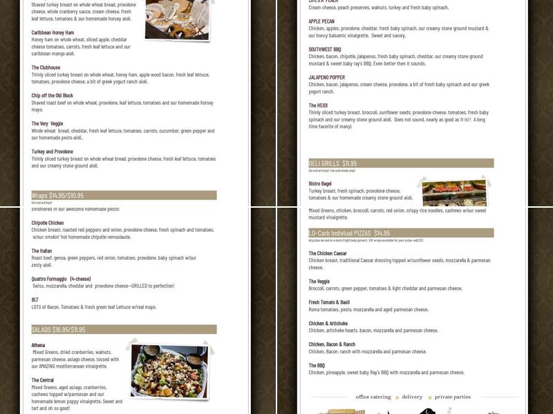 Moose Jackson Cafe Menu