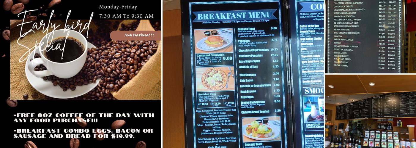 Alaska Coffee Roasting Menu