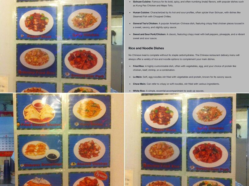 First Chinese Express Menu