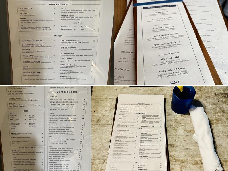 CORSAIR kitchen & bar Menu