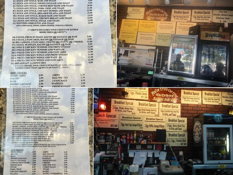 Sunnyside Cafe Menu