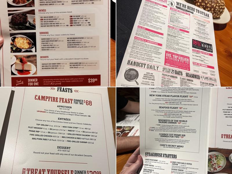Black Angus Steakhouse Menu