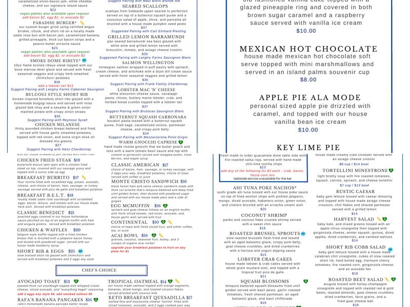 Blue Wave Bar & Grill Menu