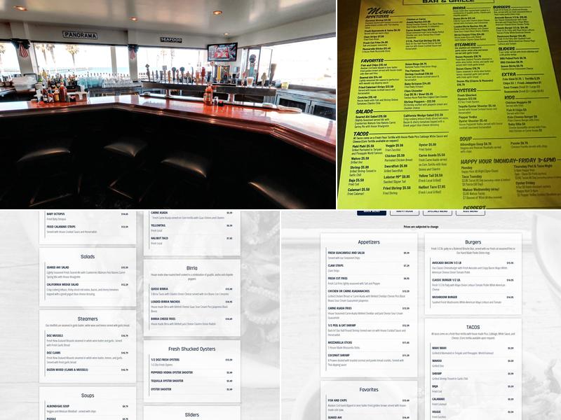 South Beach Bar & Grille Menu