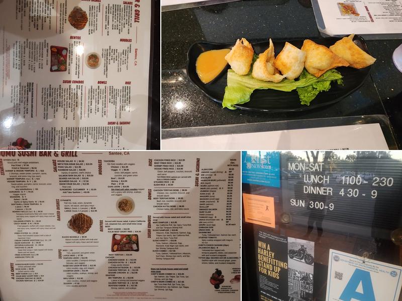 Domo Sushi Bar & Grill Menu