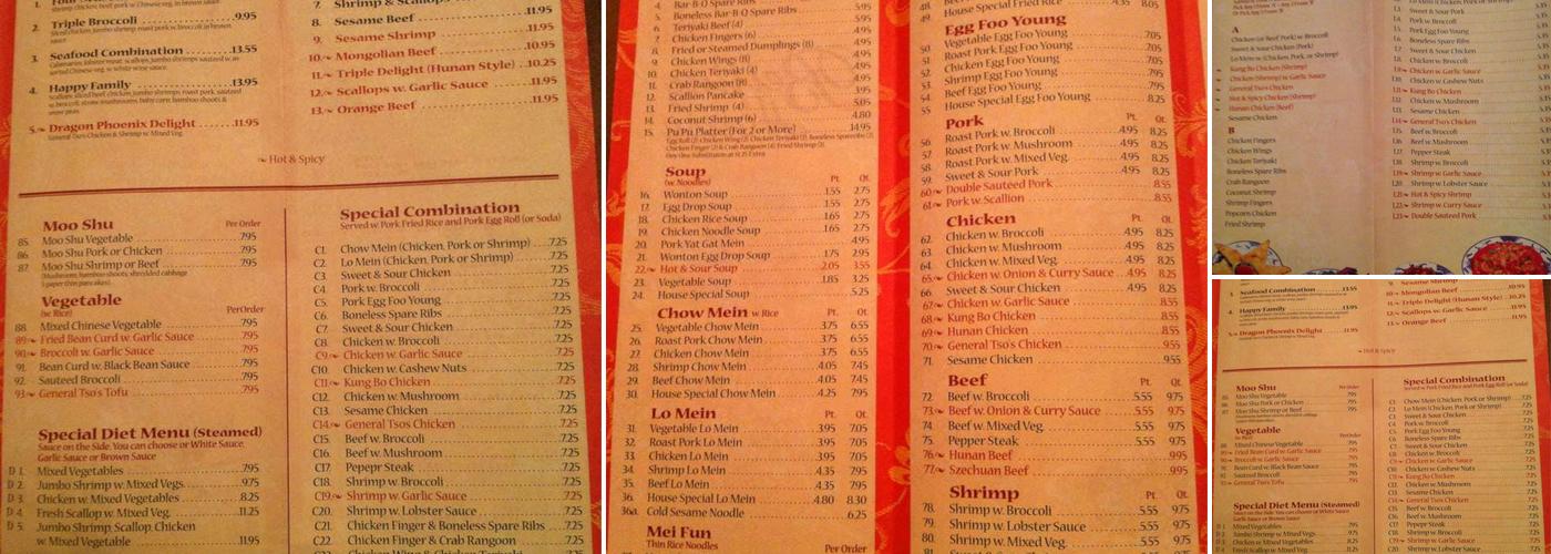 Beijing House Restaurant Menu