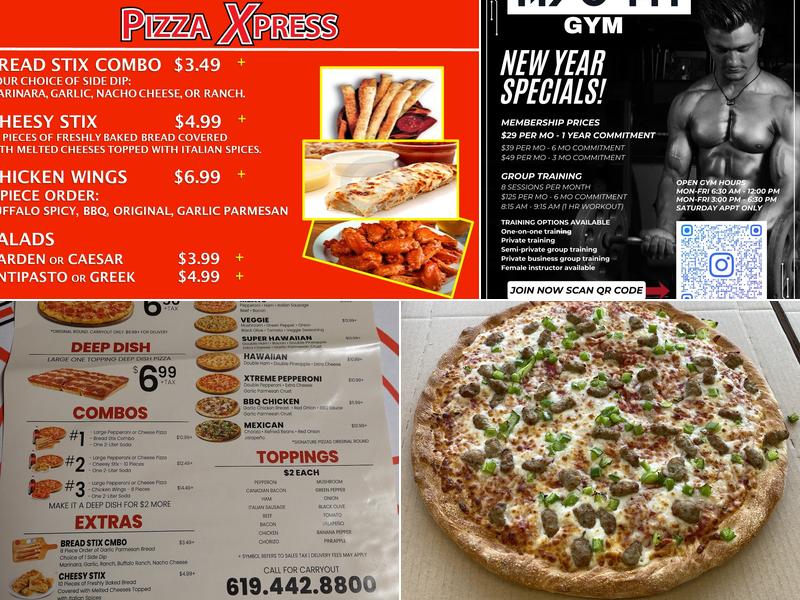 Pizza Xpress Menu