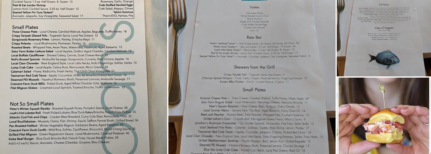 Noah's Menu