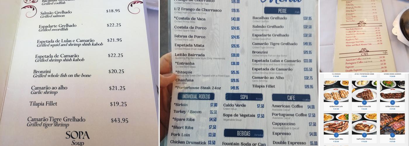 Churrasqueira Bairrada Menu