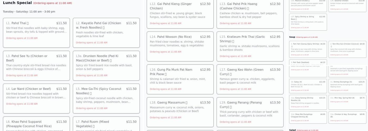 Lemon Leaf Menu