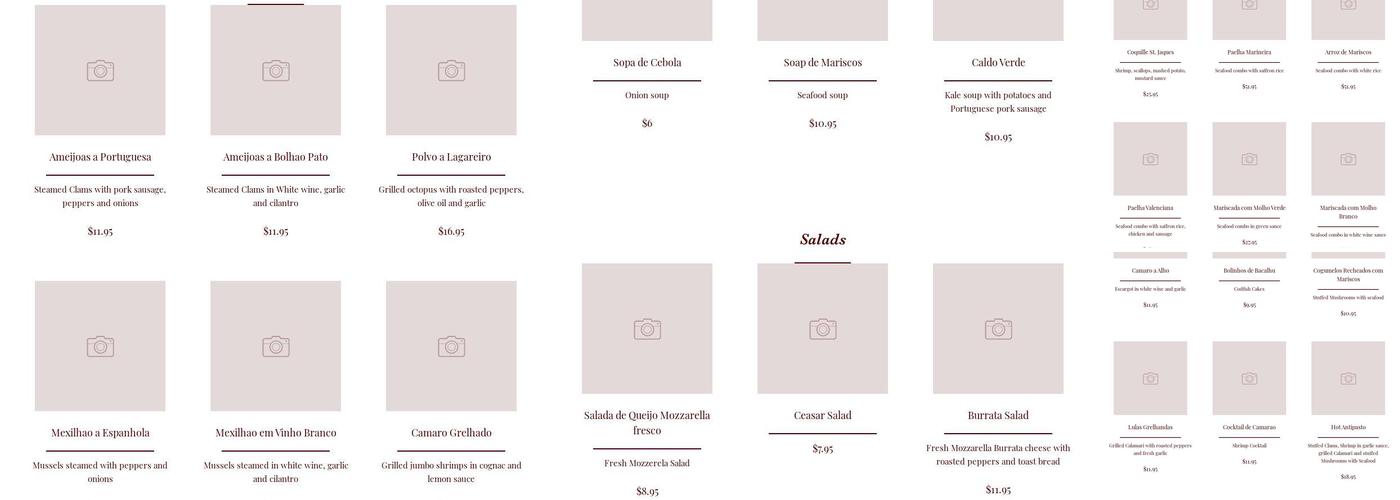 Lisbon In Carle Place Menu