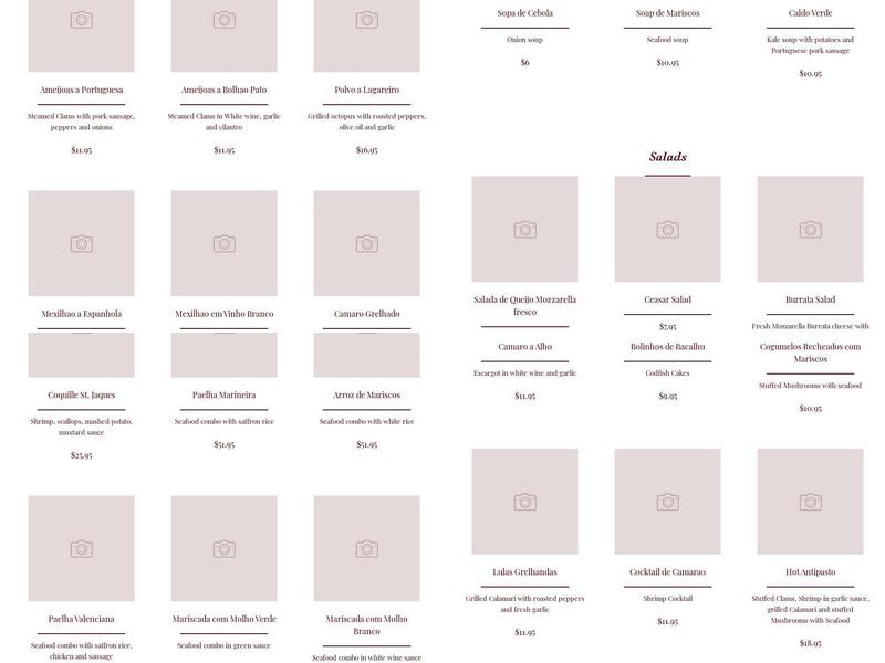 Lisbon In Carle Place Menu