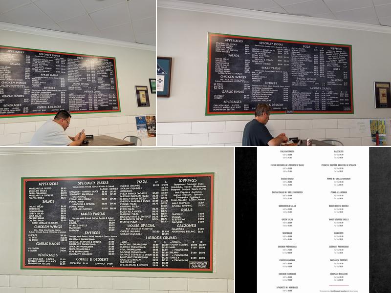 Vinny's Pizza Menu