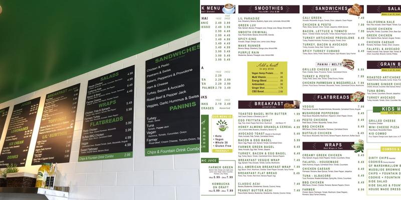 Lil' Farmers Cafe Menu