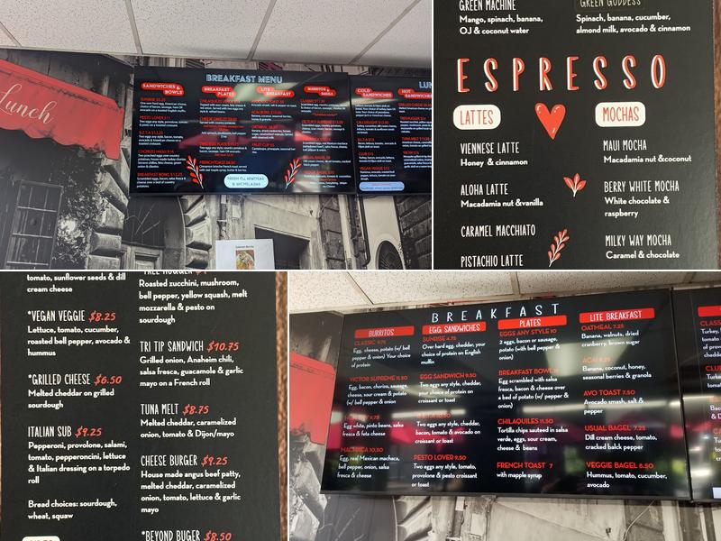 Thyme for lunch Cafe & Grill Menu