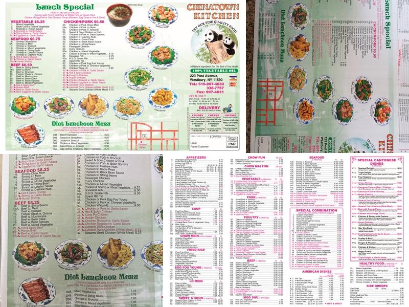 Chinatown Kitchen Menu