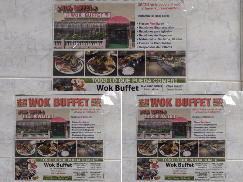 Wok Buffet Menu
