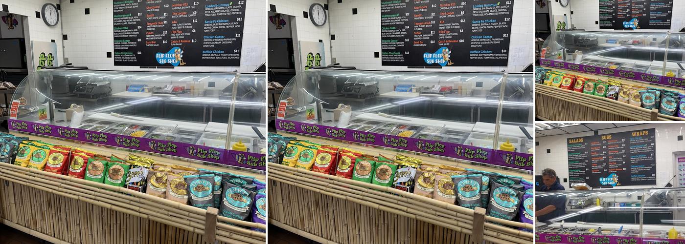 Flip Flop Sub Shop Menu
