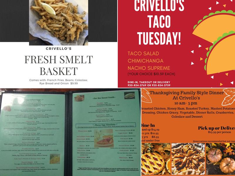 Crivello's Menu