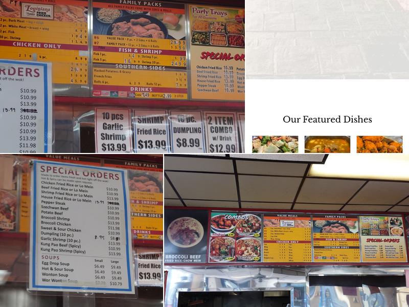 Great Wall Express Menu