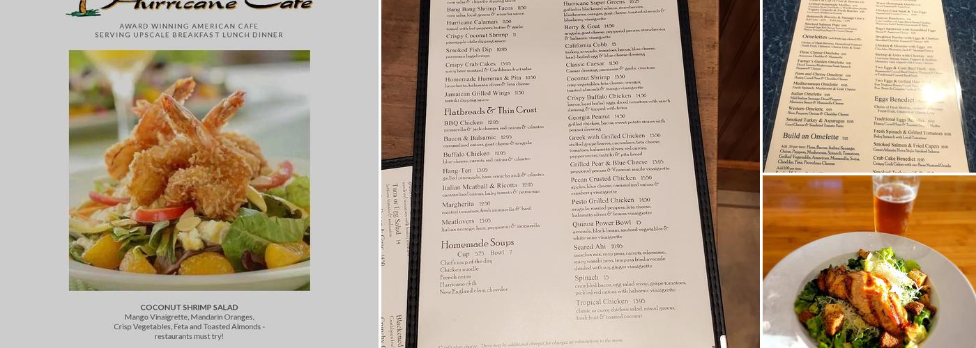 Hurricane Cafe Menu