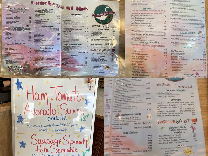Flamingo Cafe Menu