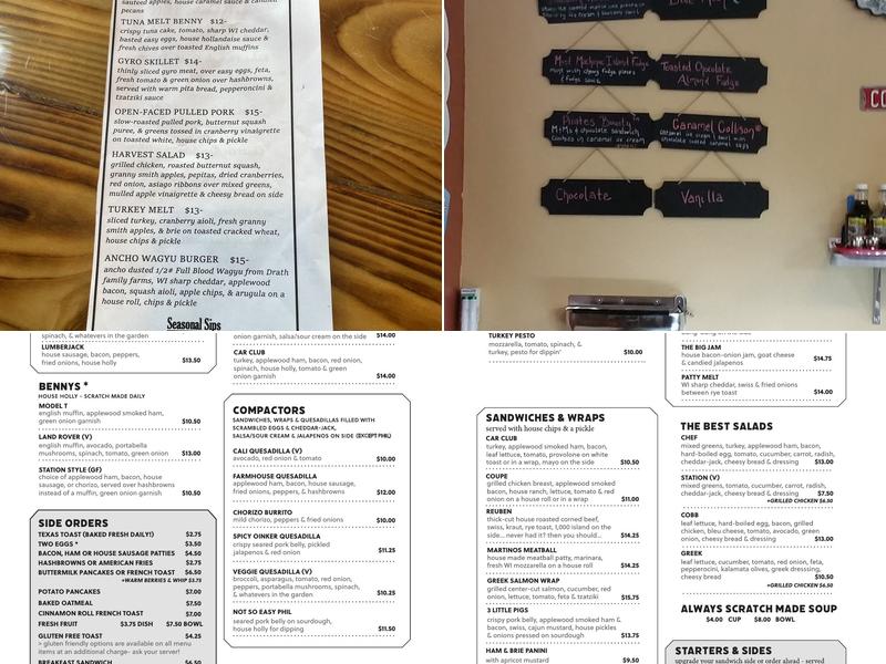 6th Street Filling Station Menu