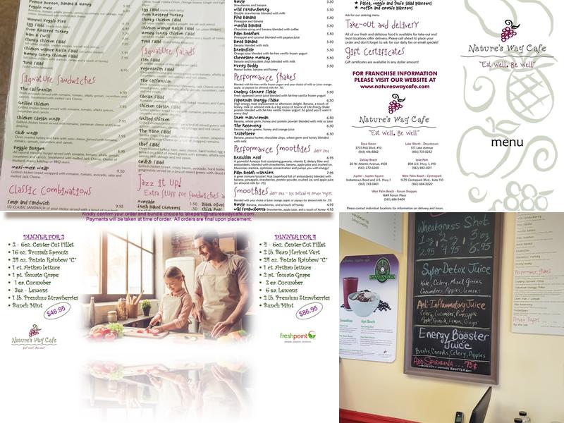 Nature's Way Cafe - Lake Park Menu