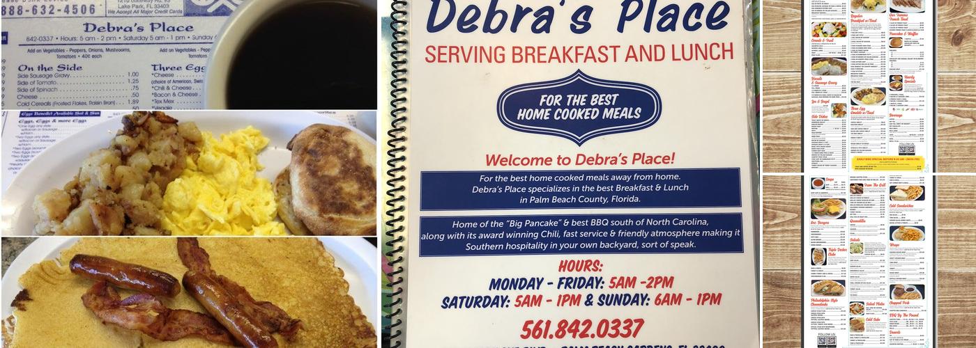 Debra's Place Menu
