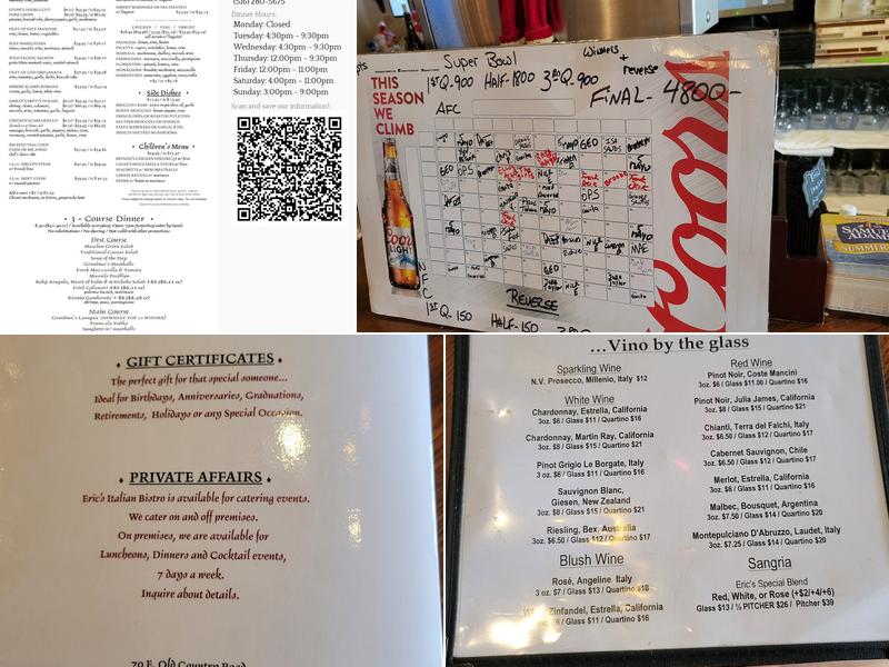 Eric's Menu